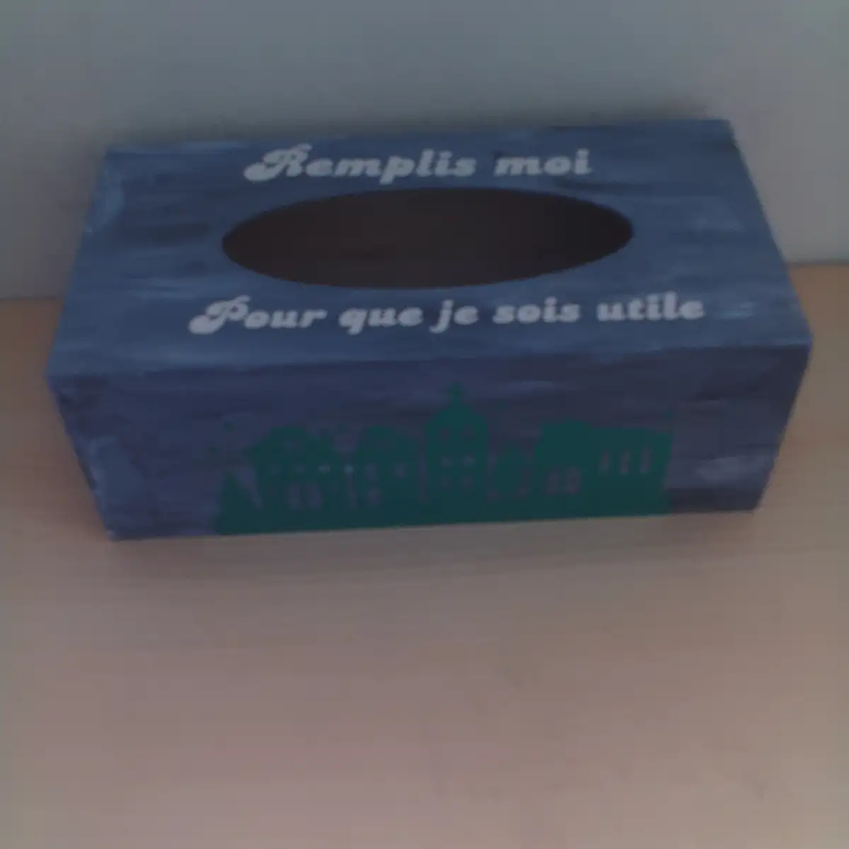 Boite a mouchoirs en bois
